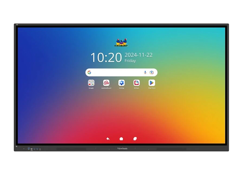 ViewSonic IFP6534 – Màn Hình Tương Tác Thông Minh Cho Giáo Dục Hiện Đại Với Android 14, Trình Chiếu Không Dây Và Bảng Trắng Số