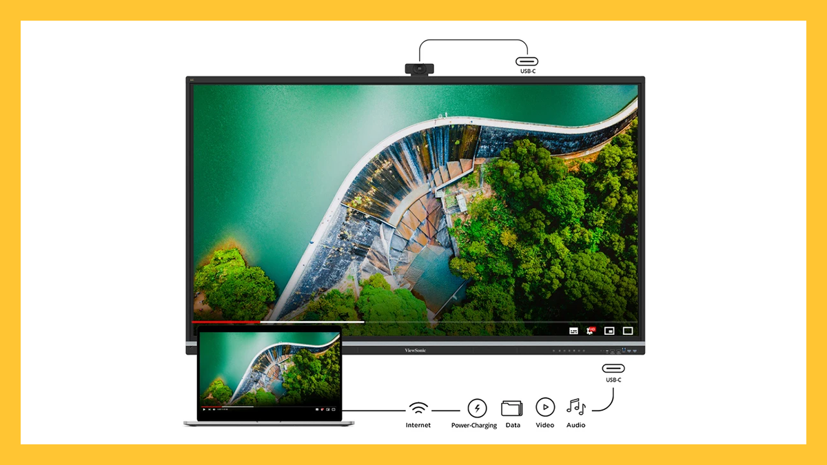 IFP7551 75” 4K: viết 50 điểm, loa 70W, Android 14, NFC đăng nhập nhanh, tiết kiệm năng lượng, tối ưu dạy học & hội họp.