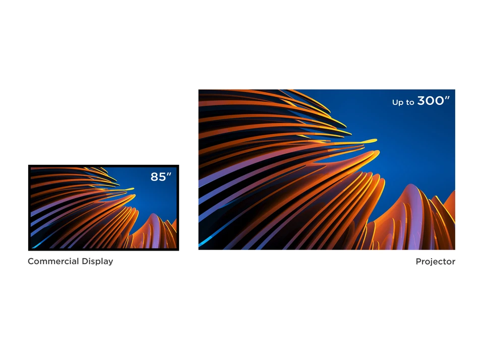 Màn hình trình chiếu siêu lớn lên đến 300 inch