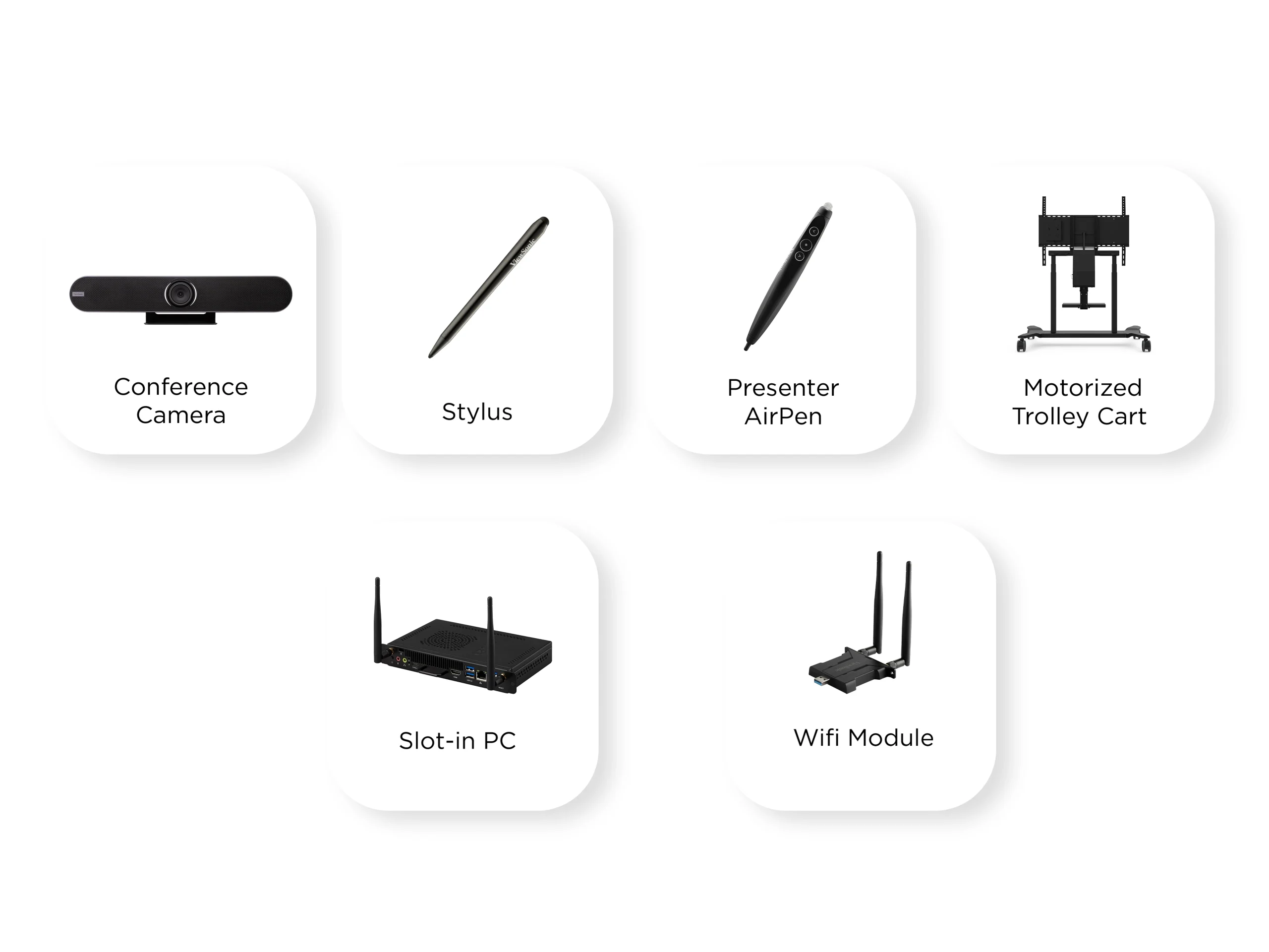 Các tùy chọn phụ kiện mở rộng cho màn hình tương tác ViewSonic