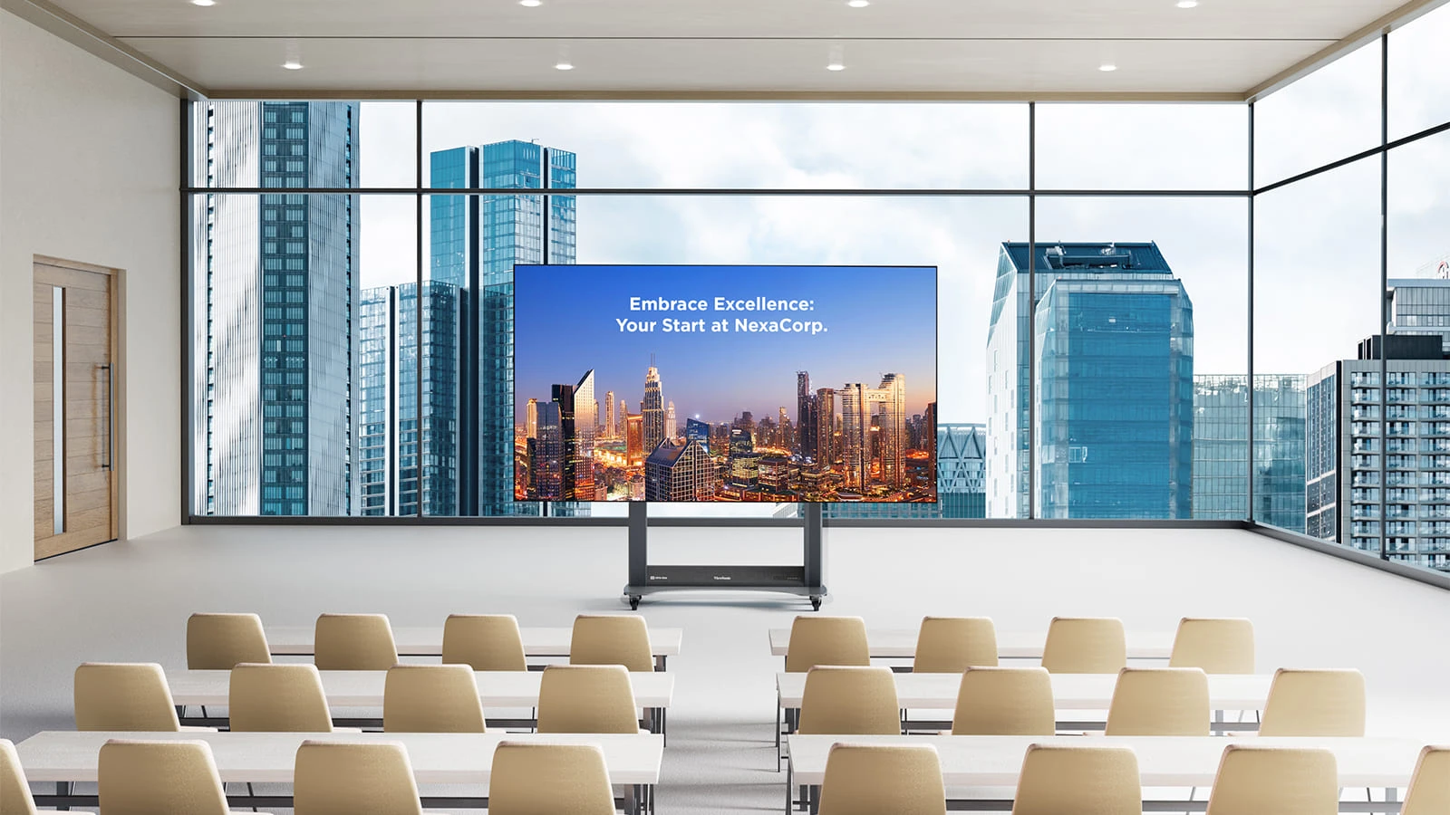 Màn hình LED 138 inch gập di động của ViewSonic