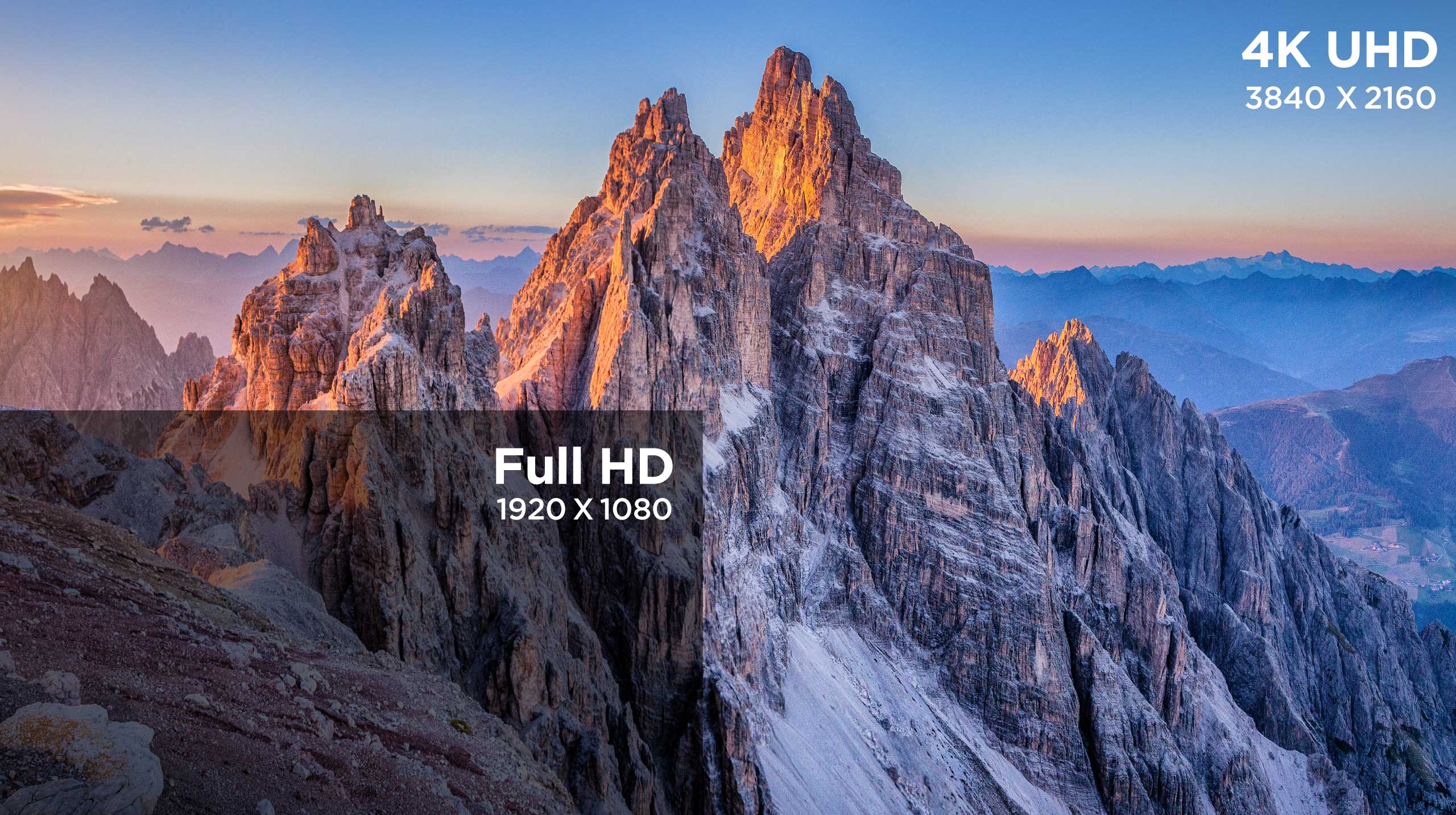 Pixel Pitch mịn cho độ phân giải 4K