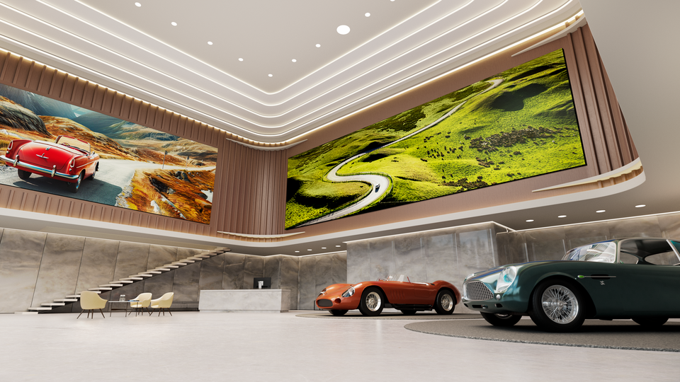 Ứng dụng màn hình LED tại showroom