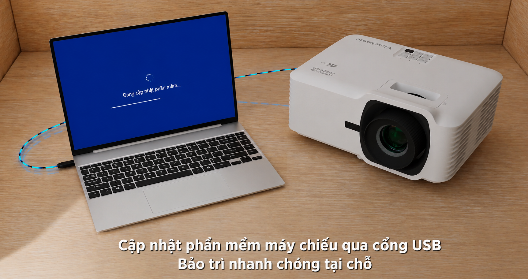 Đa dạng kết nối trên ViewSonic LSD500-4K